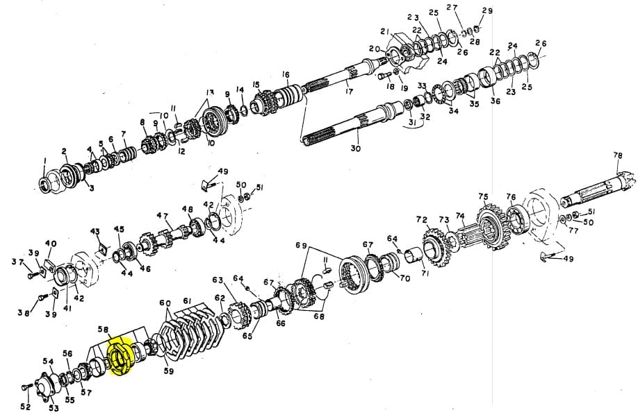 mancal rolamento pinhão câmbio valmet 62 a 88 685 785 151090 221082 - Image 7