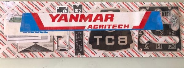 Jogo adesivo decalque trator yanmar TC8