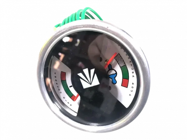 Manômetro indicador pressão óleo temperatura água valmet c/cano 98002