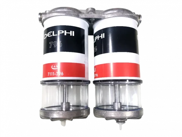 Filtro combustível cabeçote duplo CAV Delphi HDF796 c/ copo V5863B000A