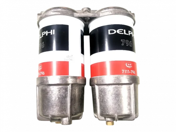 Filtro combustível cabeçote duplo CAV Delphi HDF796 c/ base alumínio V5863B000A