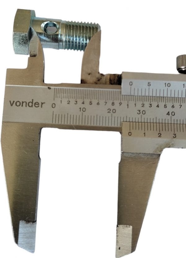 Parafuso oco tubo lubrificação motor yanmar NS18 NSB18 12x25mm Y020 - Image 2