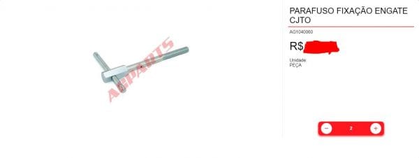 Pino parafuso fixação Engate implemento yanmar TC10 TC11 TC14 TC1040060 - Image 3