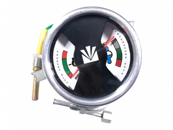 Manômetro indicador pressão óleo temperatura água valmet c/cano 98001