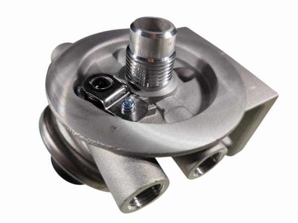 Cabeçote suporte filtro combustível sedimentador Mercedes Iveco 16mm 1"x12 - Image 3