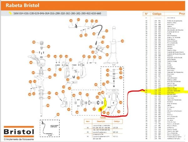Junta tampa transmissão rabeta vertical bristol para barco 108634 - Image 4