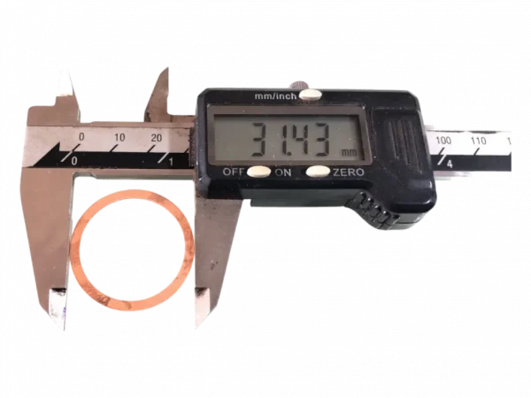 Junta ante câmara yanmar NS90 NSB90 NS95 cobre 31,35x26,54x0,41mm